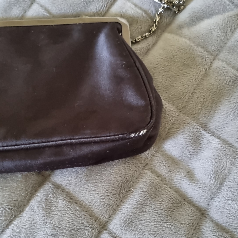 Y2k red cherry blossom black satin clutch - Picture 5 of 6